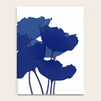 Blue Poppy Flowers on White Background #decor #society6 #buyart Notebook Gallery Image 4