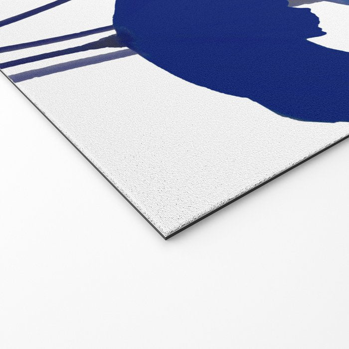 Blue Poppy Flowers on White Background #decor #society6 #buyart Welcome Mat Gallery Image 2