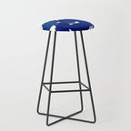 Blue Poppy Flowers on White Background #decor #society6 #buyart Stool Gallery Image 1