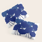 Blue Poppy Flowers on White Background #decor #society6 #buyart Pillow Sham Gallery Image 3