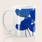 Blue Poppy Flowers on White Background #decor #society6 #buyart Coffee Mug Gallery Image 3