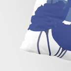 Blue Poppy Flowers on White Background #decor #society6 #buyart Pillow Sham Gallery Image 4