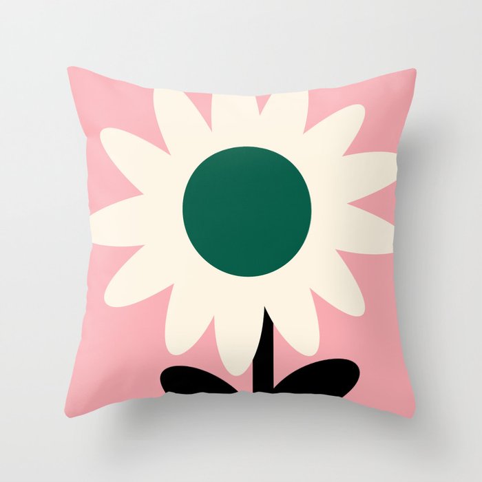 Maxi Bloom - daisy Throw Pillow Gallery Image 1