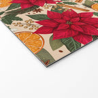 Poinsettia Flowers and Spices Welcome Mat Gallery Image 2