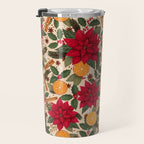 Poinsettia Flowers and Spices Travel Mug Gallery Image 3