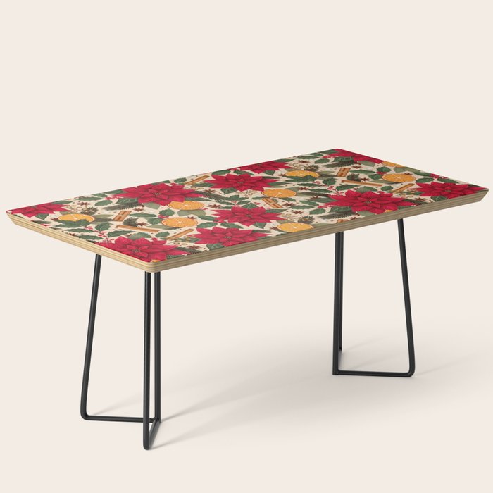 Poinsettia Flowers and Spices Coffee Table Gallery Image 1