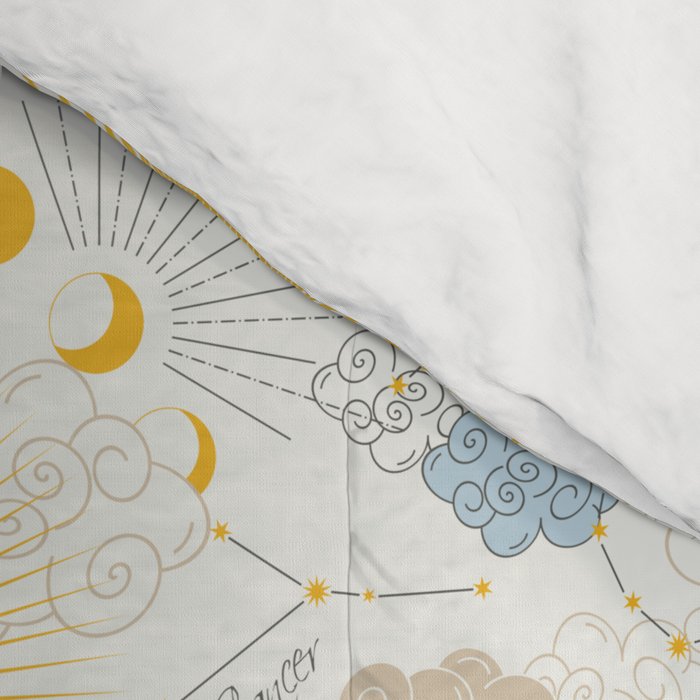 Feel the Cosmic Zodiac signs Comforter Gallery Image 4