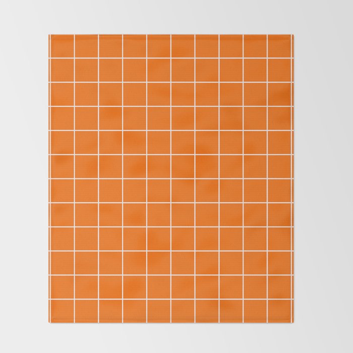 Carrot Grid Throw Blanket Gallery Image 2