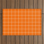 Carrot Grid Outdoor Rug Gallery Image 1