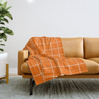 Carrot Grid Throw Blanket Gallery Image 1