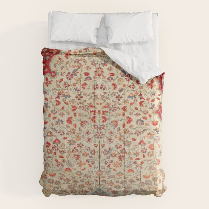 Kashan Central Persian Rug Print Comforter Gallery Image 6