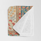 Kashan Central Persian Rug Print Throw Blanket Gallery Image 3