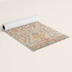Kashan Central Persian Rug Print Yoga Mat Gallery Image 2