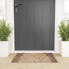 Kashan Central Persian Rug Print Welcome Mat Gallery Image 3