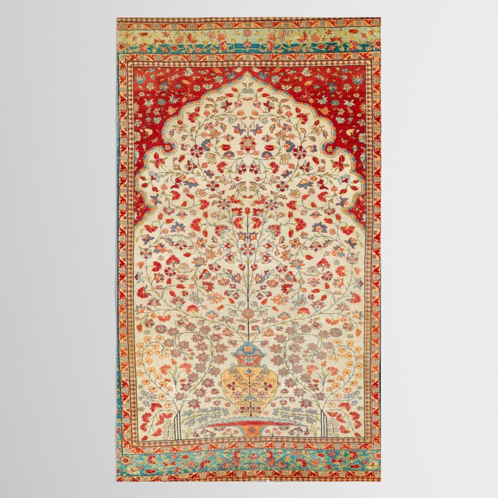 Kashan Central Persian Rug Print Tablecloth Gallery Image 2