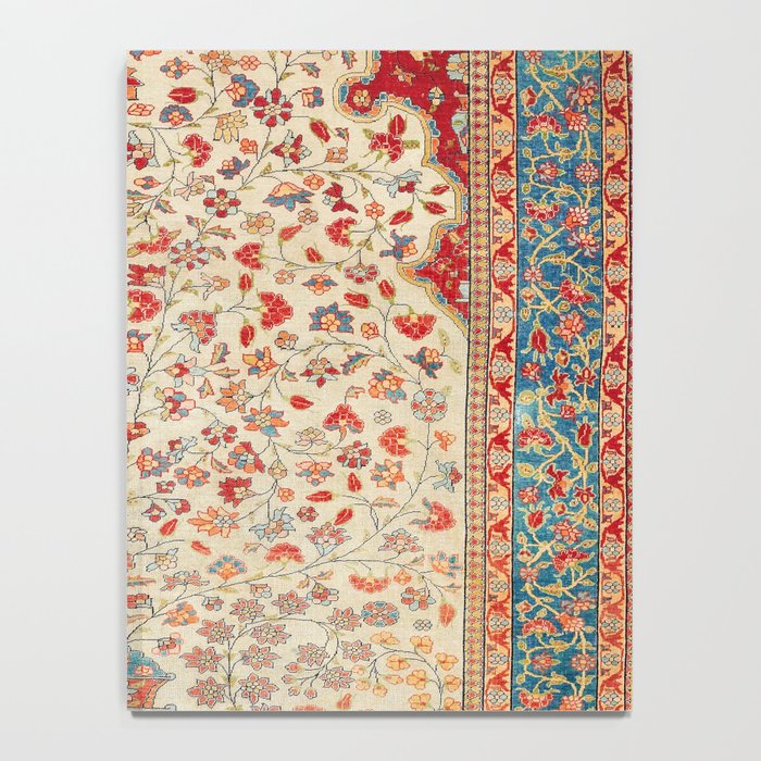 Kashan Central Persian Rug Print Notebook Gallery Image 4