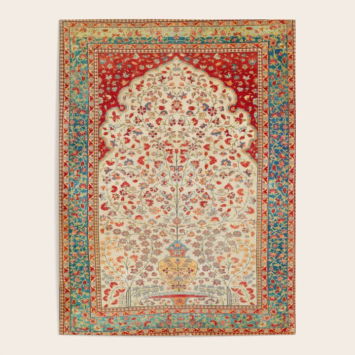 Kashan Central Persian Rug Print Poster Gallery Image 4