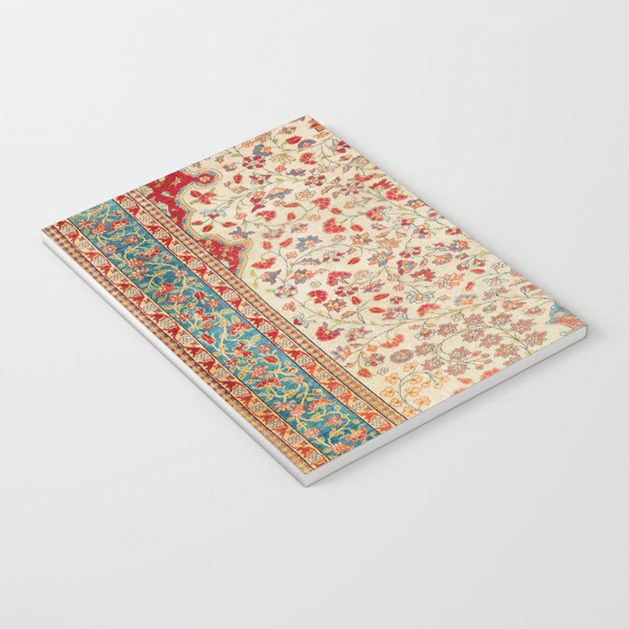 Kashan Central Persian Rug Print Notebook Gallery Image 3