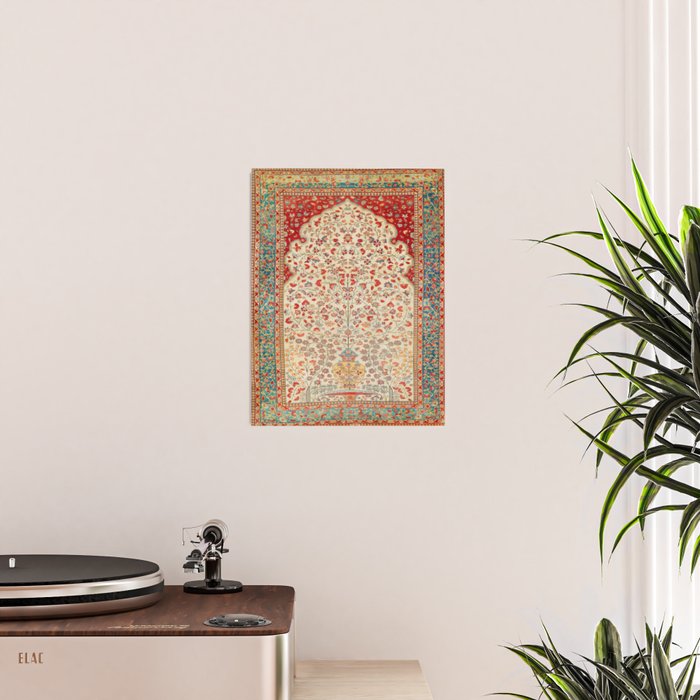 Kashan Central Persian Rug Print Poster Gallery Image 2