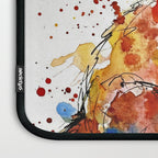 Baby Red Panda - Colourful Ink Line and Watercolour Splatter Art Laptop Sleeve Gallery Image 3