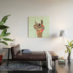 FASHION LAMA SQ Wood Wall Art Gallery Image 2