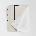 Minimal Bauhaus Geometric Design  Throw Blanket Gallery Image 3