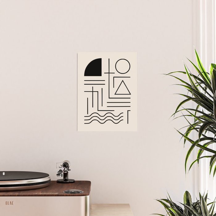 Minimal Bauhaus Geometric Design  Poster Gallery Image 2