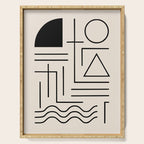 Minimal Bauhaus Geometric Design  Serving Tray Gallery Image 1