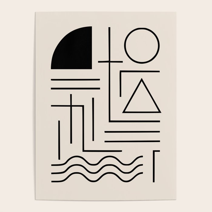 Minimal Bauhaus Geometric Design  Poster Gallery Image 4
