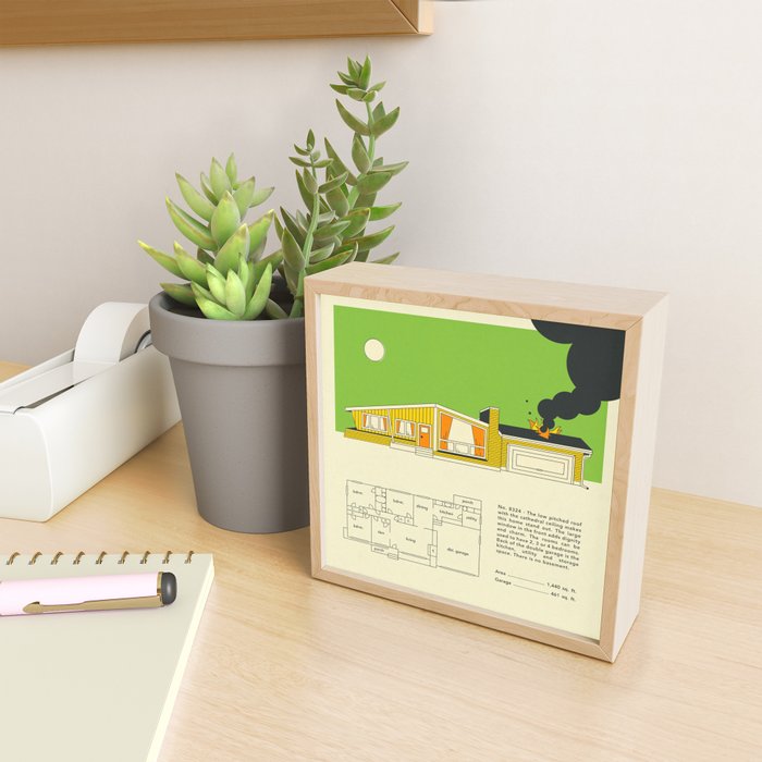 MID CENTURY HOME DESIGN 8324 Mini Art Print Gallery Image 2