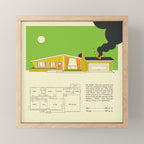 MID CENTURY HOME DESIGN 8324 Mini Art Print Gallery Image 1
