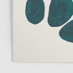 Minimalist Modern Mid Century Colorful Abstract Shapes Phthalo Blue Lime Green Gradient Overlapping Poster Gallery Image 3