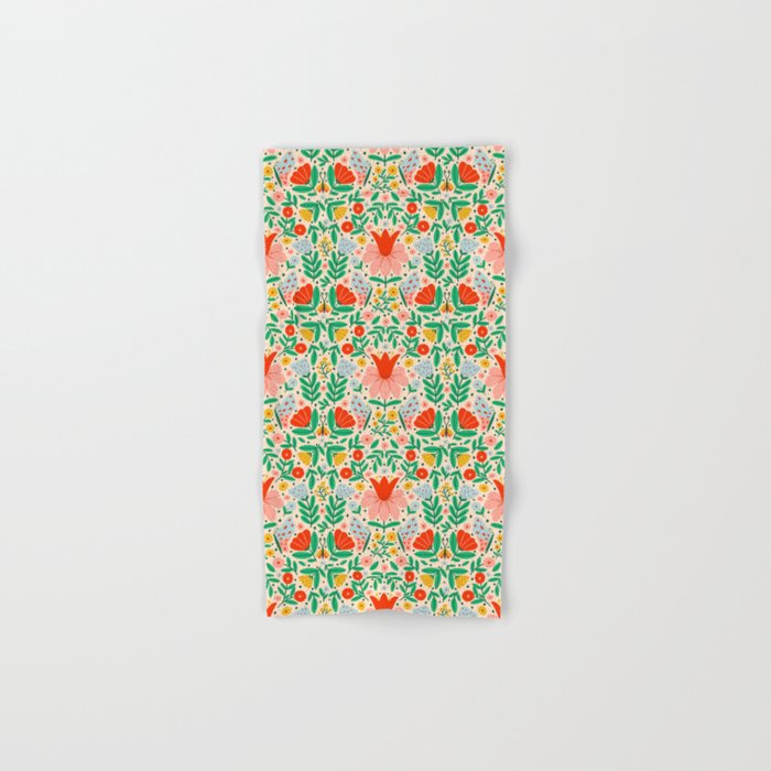 Whimsical Floral - colorful garden  Bath Towel Gallery Image 1