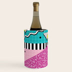 Memphis pattern 68 - 80s / 90s Retro Wine Chiller Gallery Image 3