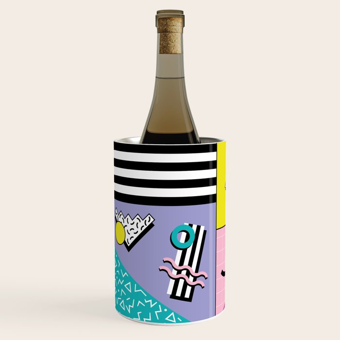 Memphis pattern 68 - 80s / 90s Retro Wine Chiller Gallery Image 2