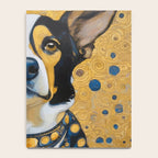 Gustav Klimt Style Dog Dressed in Blue White and Gold Notebook Gallery Image 4
