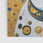Gustav Klimt Style Dog Dressed in Blue White and Gold Poster Gallery Image 3