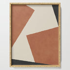 Graphic Edge Shapes - Terracotta Orange Brown Serving Tray Gallery Image 1
