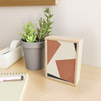 Graphic Edge Shapes - Terracotta Orange Brown Mini Art Print Gallery Image 2