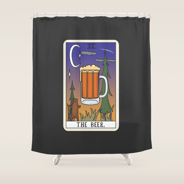 Beer Reading Shower Curtain Gallery Image 1