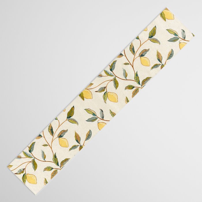 William Morris Vintage Lemon Tree Pattern Table Runner Gallery Image 3