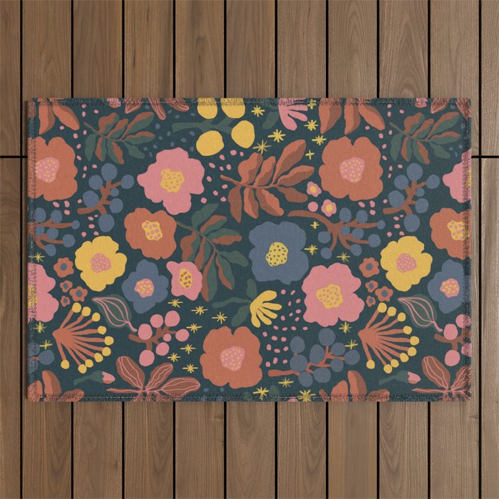 Blooming Outdoor Rug Gallery Image 1
