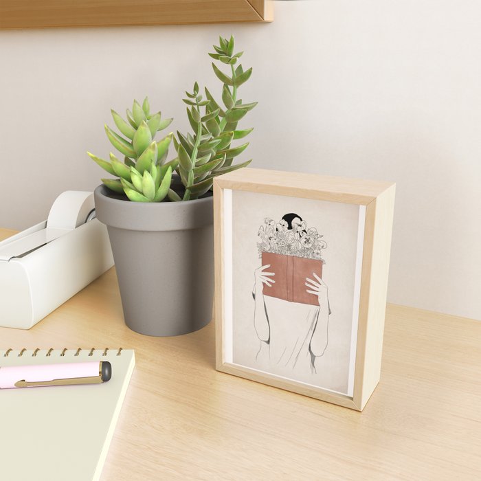 The Dreamer Line Art Mini Art Print Gallery Image 2