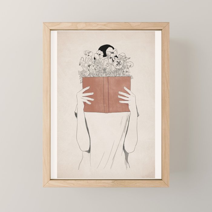 The Dreamer Line Art Mini Art Print Gallery Image 1