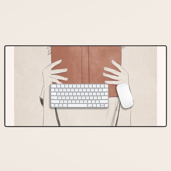 The Dreamer Line Art Desk Mat Gallery Image 1