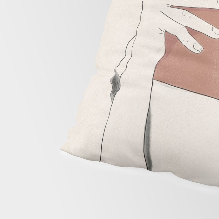 The Dreamer Line Art Pillow Sham Gallery Image 4
