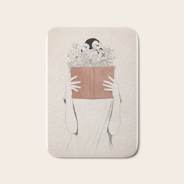 The Dreamer Line Art Bath Mat Gallery Image 1