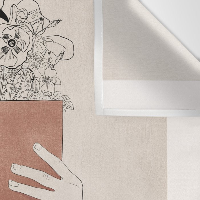The Dreamer Line Art Wall Tapestry Gallery Image 3