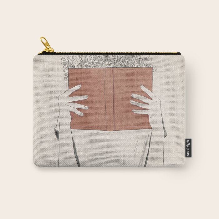 The Dreamer Line Art Carry All Pouch Gallery Image 1