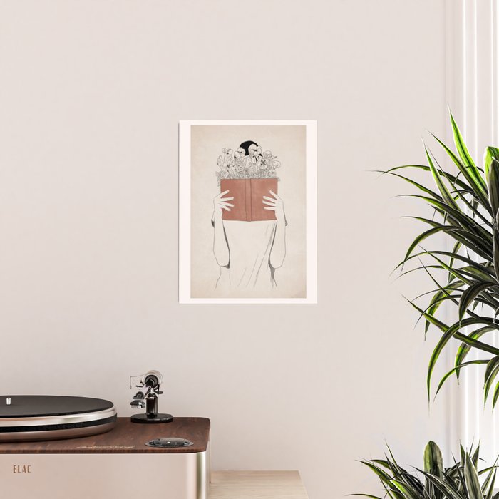 The Dreamer Line Art Poster Gallery Image 2